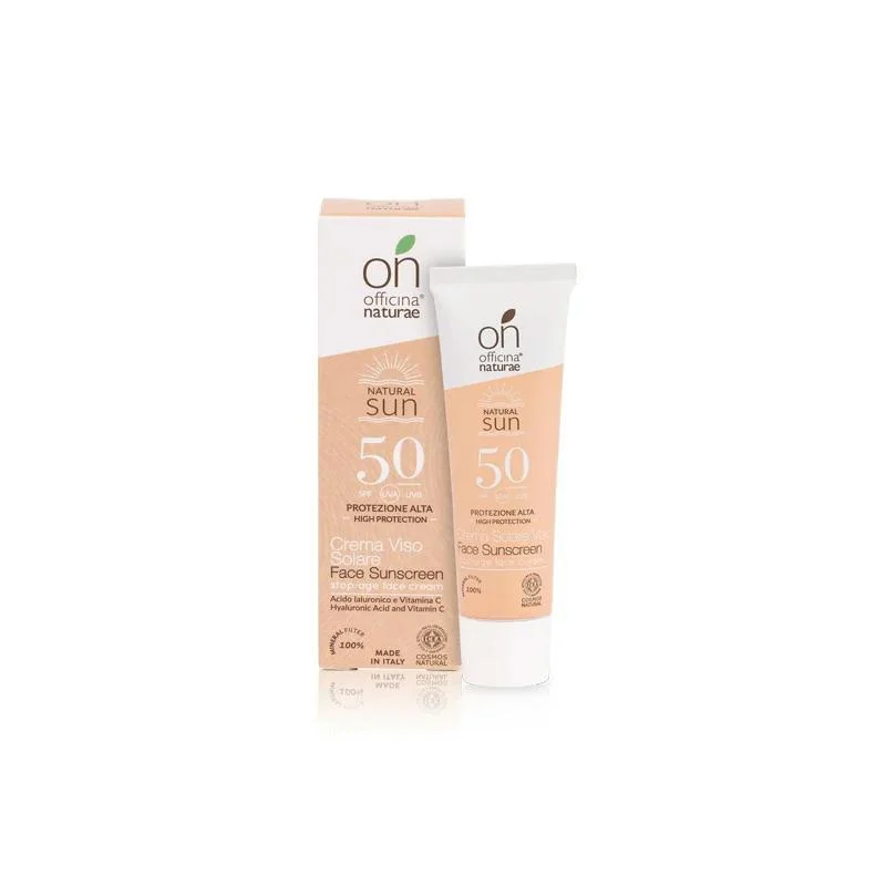 Officina Naturae Zonnecrème voor het gezicht SPF 50 - verstevigend (30 ml) - voor alle huidtypen