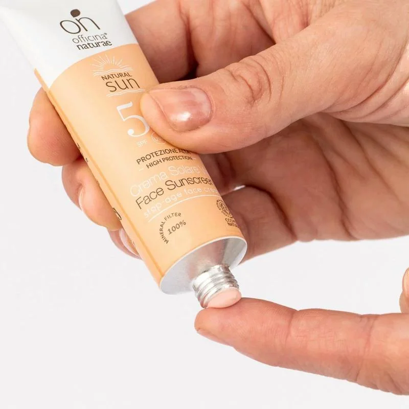 Officina Naturae Zonnecrème voor het gezicht SPF 50 - verstevigend (30 ml) - voor alle huidtypen