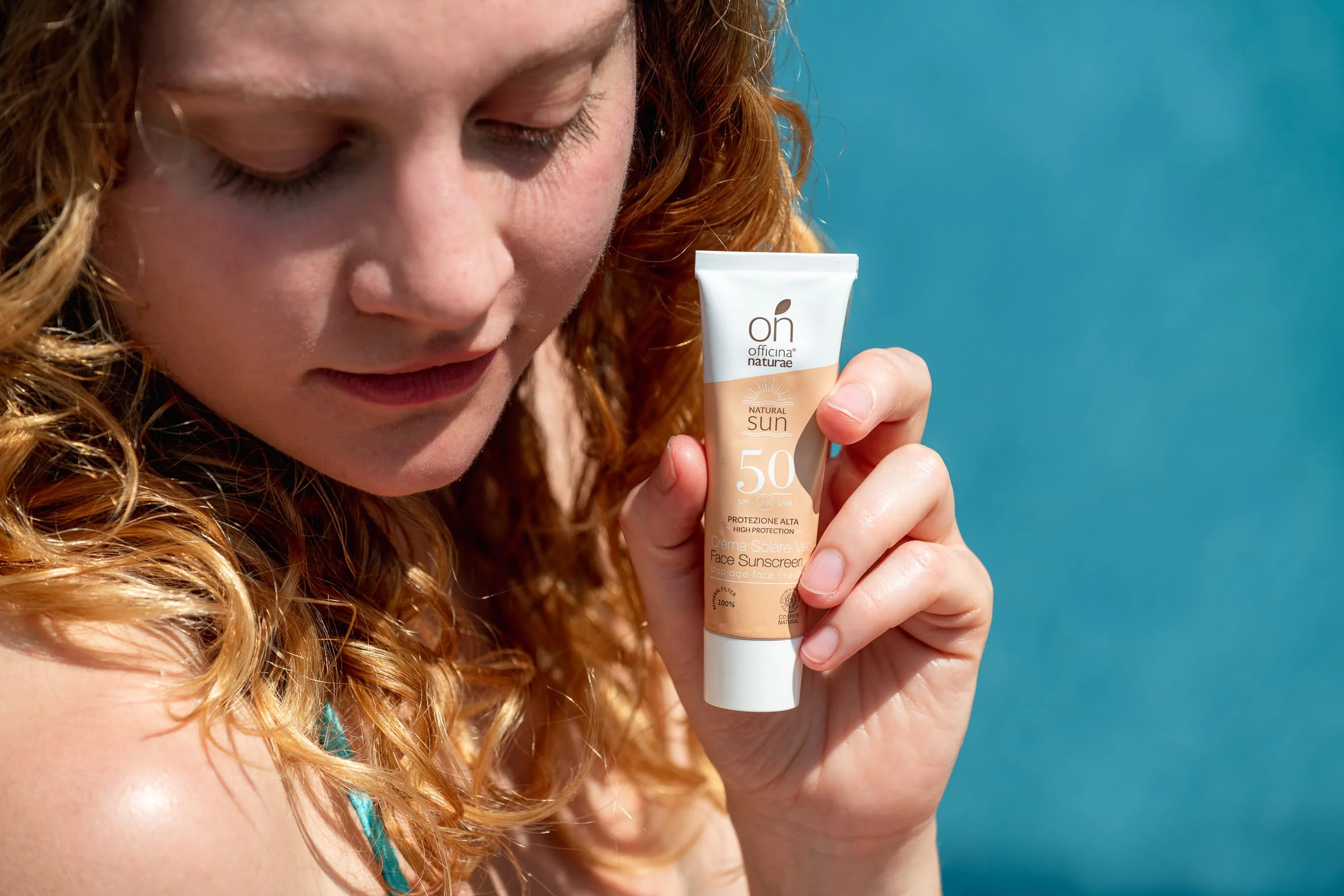 Officina Naturae Zonnecrème voor het gezicht SPF 50 - verstevigend (30 ml) - voor alle huidtypen