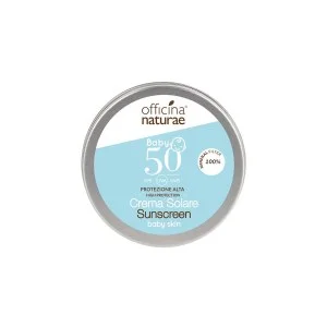 Officina Naturae Zonnebrandcrème voor kinderen en de gevoelige huid SPF 50 in een metalen blikje (75 ml) - zonder parfum