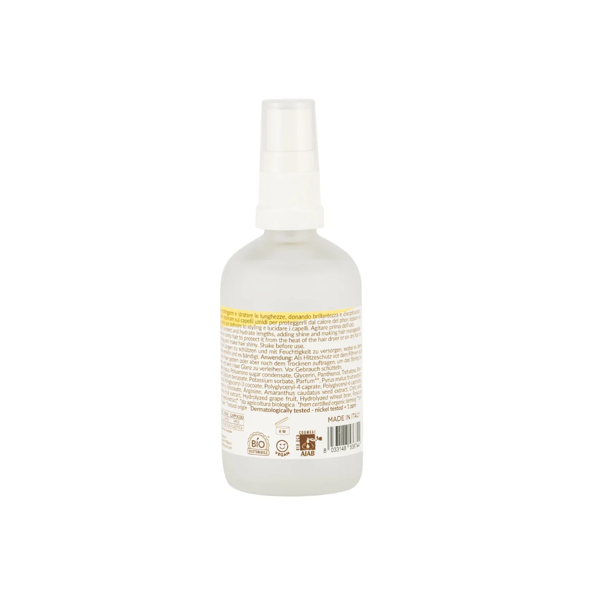 Officina Naturae Verzorgende hittebeschermende haarspray (100 ml) - beschermt het haar, hydrateert en geeft glans