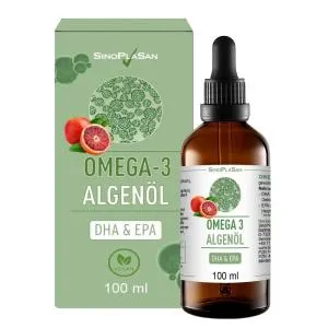SinoPlaSan Omega 3 algen DHA EPA olie, 100 ml