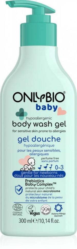 OnlyBio Hypoallergene babywas (300 ml) - geschikt voor mensen met een allergie en atopici