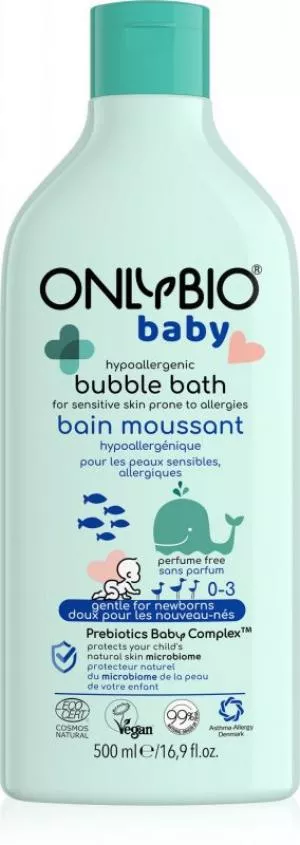 OnlyBio Hypoallergeen badschuim voor baby's (500 ml)