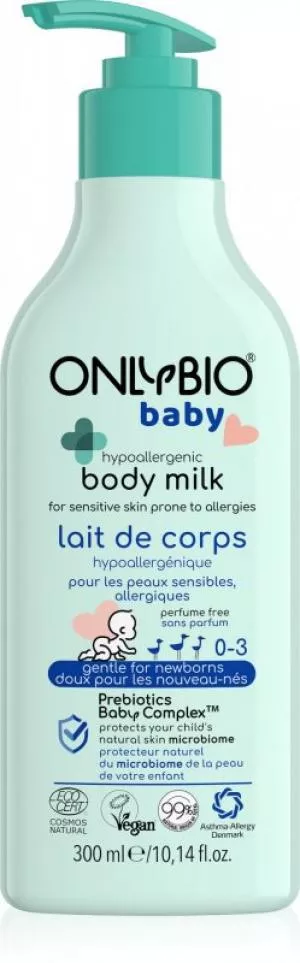 OnlyBio Hypoallergene bodylotion voor baby's (300 ml)