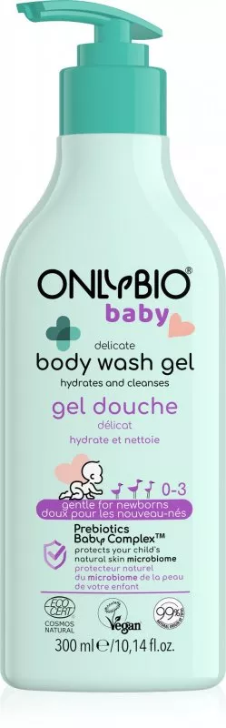OnlyBio Zachte babywas (300 ml) - geschikt vanaf de geboorte