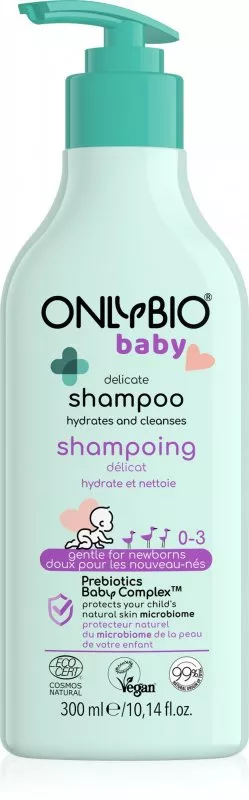 OnlyBio Zachte shampoo voor baby's (300 ml) - geschikt vanaf de geboorte
