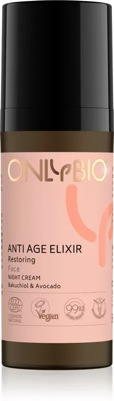 OnlyBio Anti Age Elixir Vernieuwende Nachtcrème (50 ml)