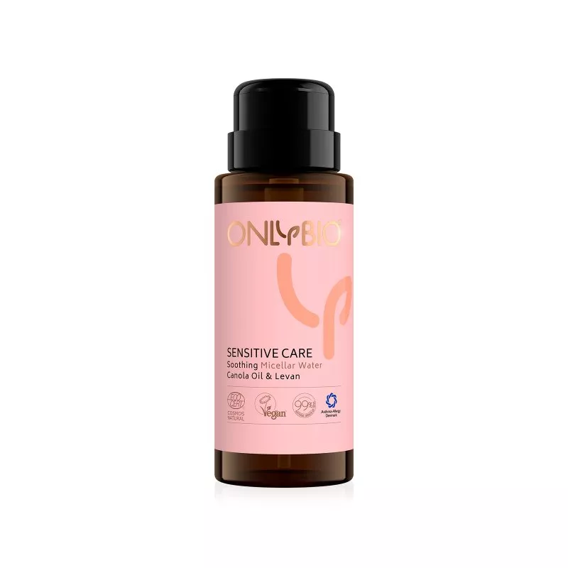 OnlyBio Kalmerende micellaire water voor de gevoelige huid Sensitive Care (300 ml) - met hennepolie en lavendel