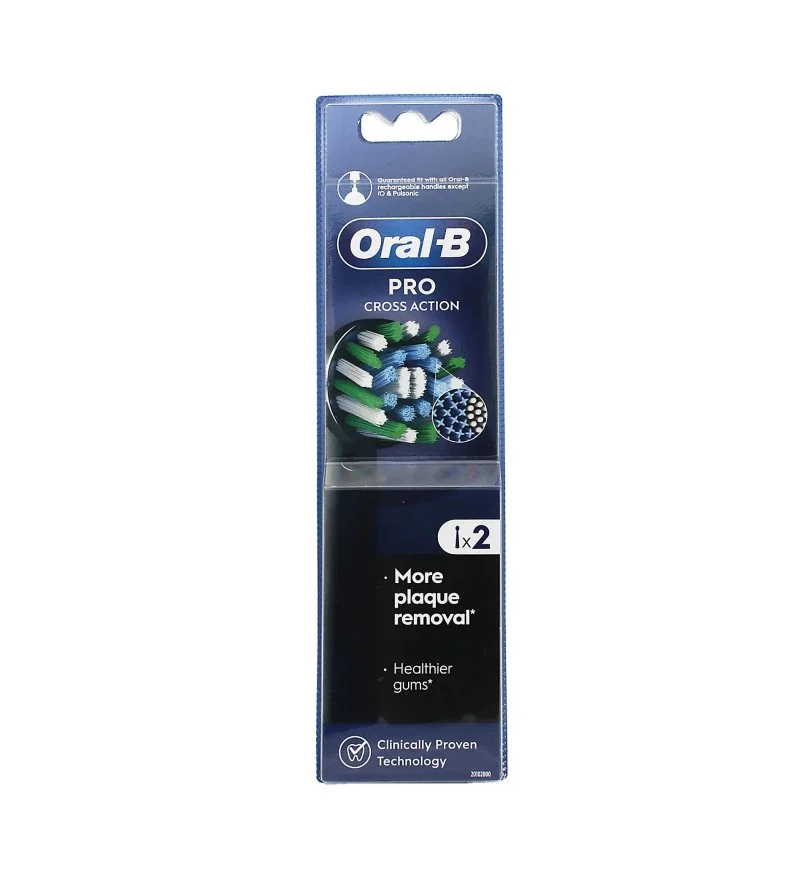 Pro Cross Action vervangende opzetborstels 2 stuks Black