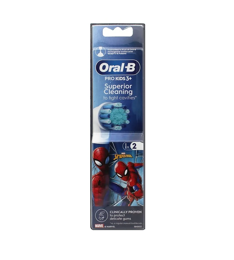 Pro Kids 3+ Spiderman vervangende opzetborstels 2 stuks