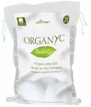 Organyc Exfoliërende wattenbolletjes (100 stuks) - 100% biologisch katoen