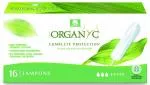 Organyc Super Tampons (16 stuks) - 100% biologisch katoen, 3 druppels