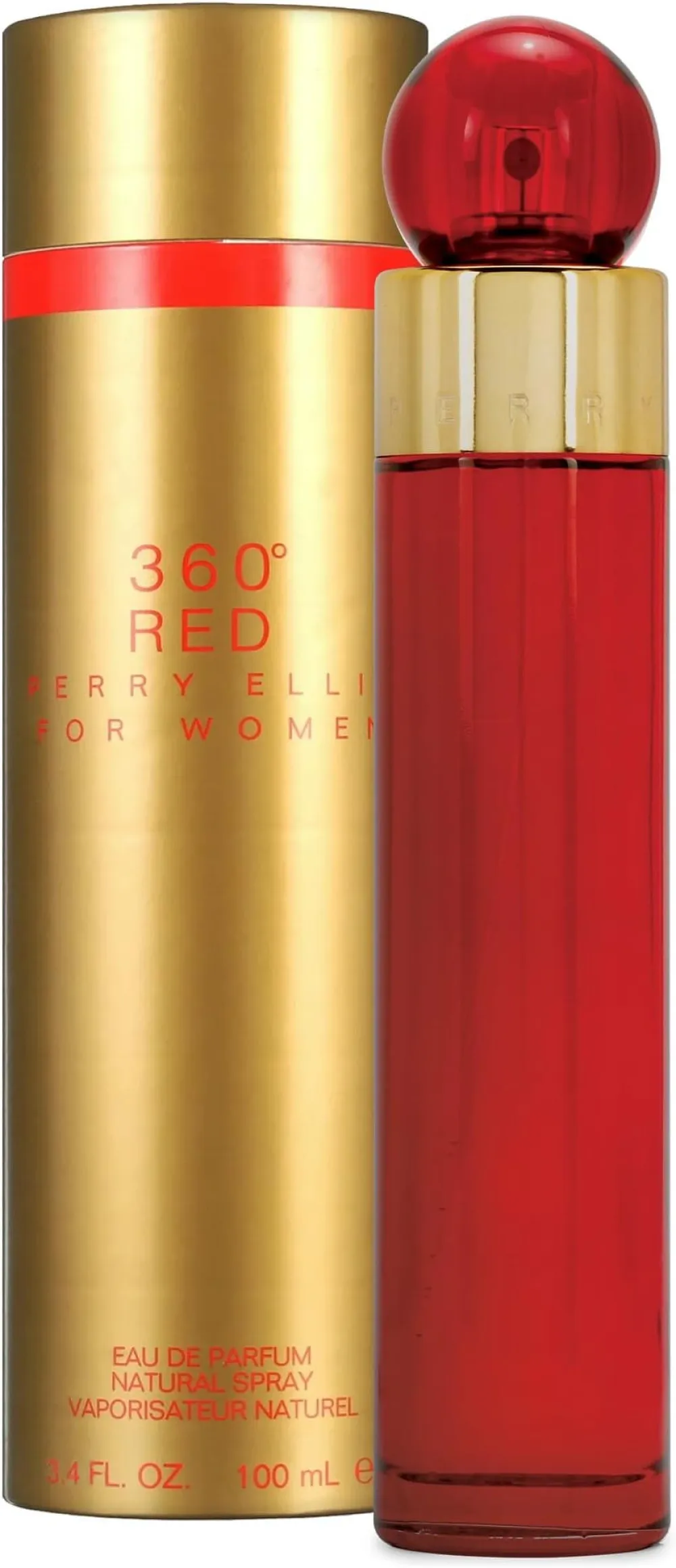 360° Red For Women eau de toilette voor dames 100 ml