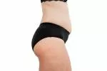 Pinke Welle Menstruatie Slipje Zwart Bikini - Medium Zwart - htr. en lichte menstruatie (XL)