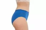 Pinke Welle Menstruatie Slipje Bikini Blauw - Medium Blauw - htr. en lichte menstruatie (S)