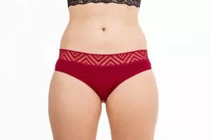 Pinke Welle Menstruatie Slipje Zee Rood - Zware Menstruatie (XL)