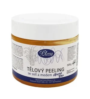 Pleva Exfoliating Body Scrub with Honey and Salt (Lemongrass) lichaamsscrub met zout en honing (citroengras) 300 g
