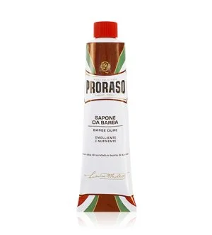 PRORASO Red scheerzeep voor stugge baarden in een tube