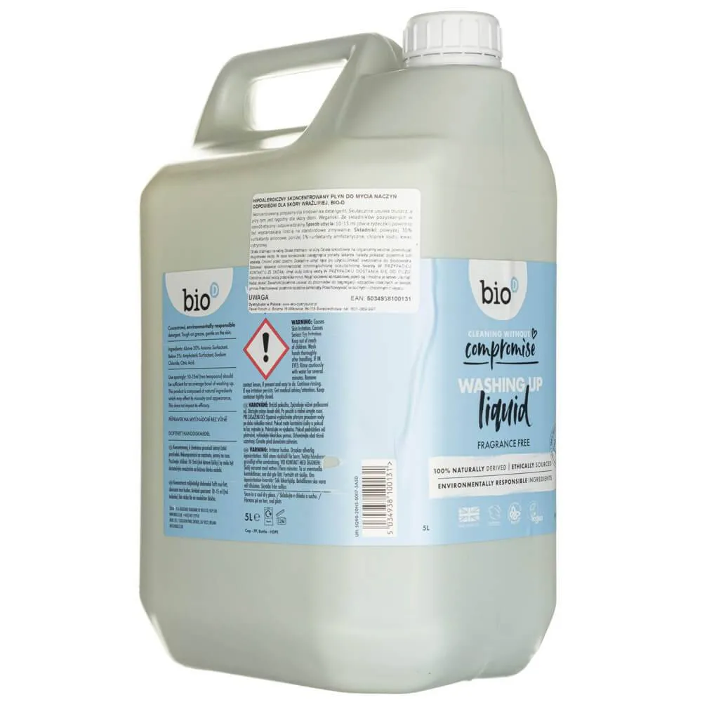 Bio-D Hypoallergeen afwasmiddel en babybenodigdheden - bus (5 L)