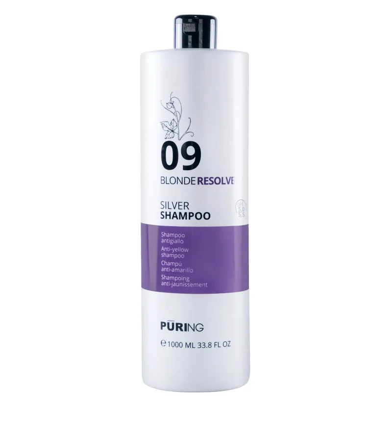09 BlondeResolve Silver Shampoo neutraliserende shampoo voor blond, grijs en ontkleurd haar 1000 ml
