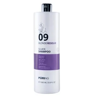 PURING 09 BlondeResolve Silver Shampoo neutraliserende shampoo voor blond, grijs en ontkleurd haar
