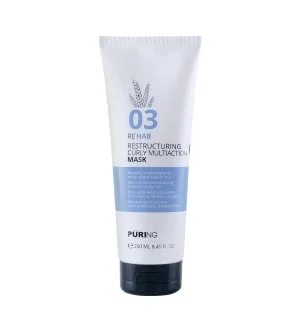 PURING 03 Rehab Restructuring Curly Multi Action Mask intensief hydraterend masker voor krullend, golvend en pluizig haar
