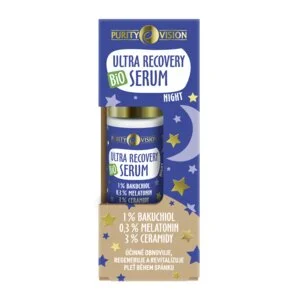 Purity Vision Ultra Recovery Night gezichtsserum voor de nacht (30 ml) - met bakuchiol, melatonine en ceramiden