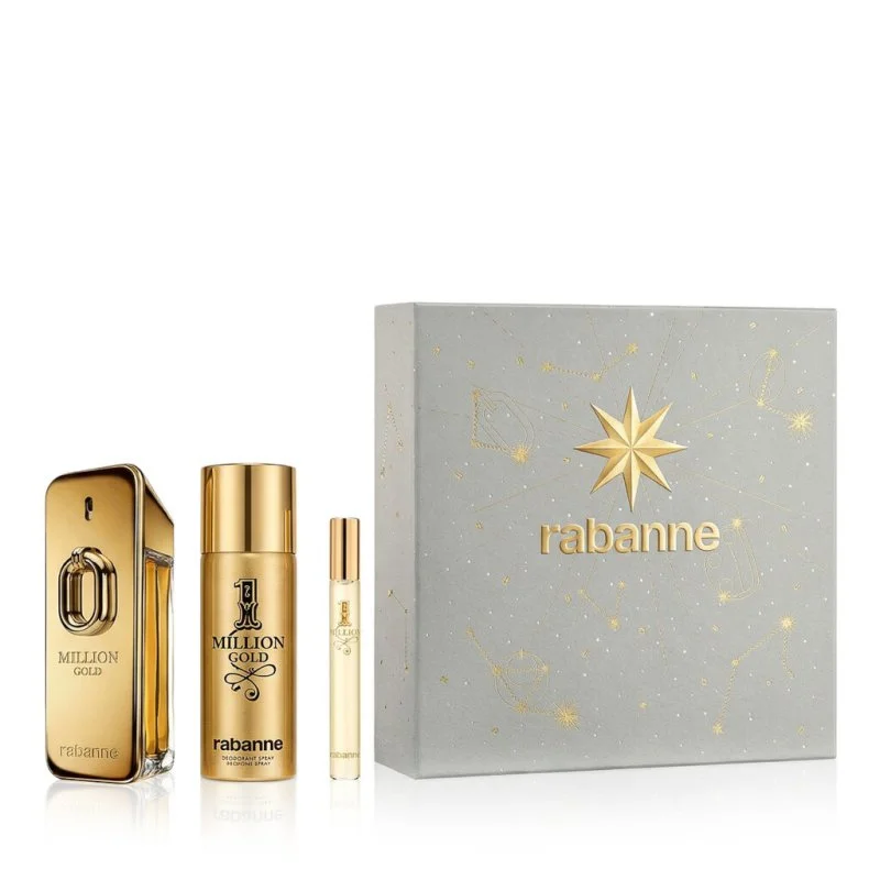 Million Gold Intense 100 ml + EDT MINI 1 Milion 10 ml + DEO spray eau de parfum voor heren 150 ml