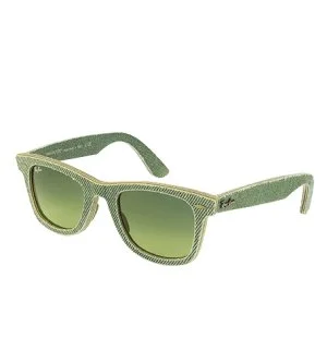 Ray-Ban RB2140 WAYFARER DEMIN zonnebril 50x22x145 mm groen unisex