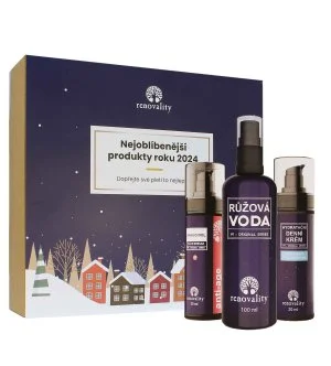Renovality Original Series populairste producten van 2024 Bakuchiol-serum 30 ml + rozenwater 100 ml + dagcrème met hyaluronzuur
