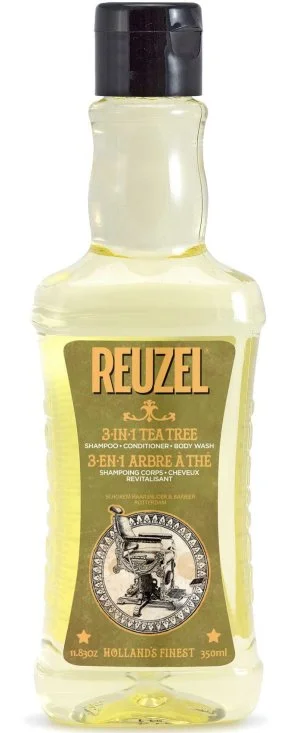 REUZEL 3-in-1 Tea Tree shampoo-conditioner-douchegel shampoo voor mannen 3-in-1 voor mannen