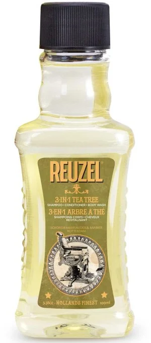 REUZEL 3-in-1 Tea Tree Shampoo-Conditioner-Douchegel voor mannen