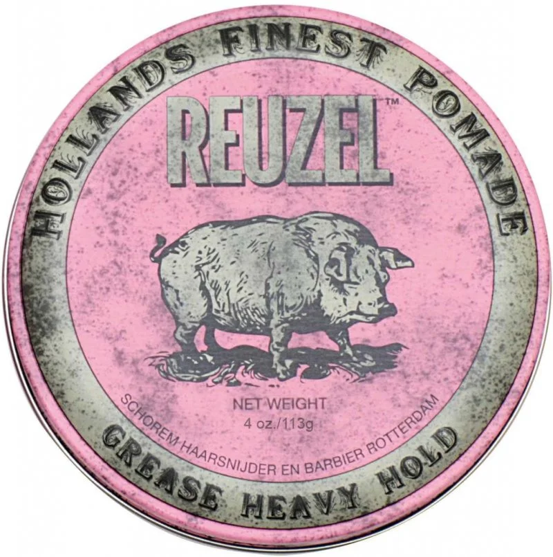 Styling Pink Pomade Grease Heavy Hold haarpomade met medium hold en glans 113 g voor mannen