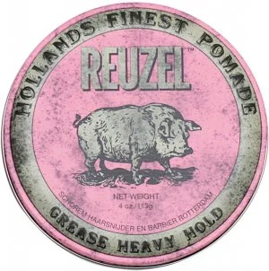 REUZEL Styling Pink Pomade Grease Heavy Hold haarpomade met medium hold en glans 113 g voor mannen