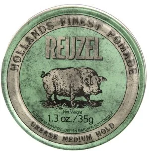 REUZEL Styling Green Pomade Grease Medium Hold haarpomade met medium hold en glans 35 g voor mannen