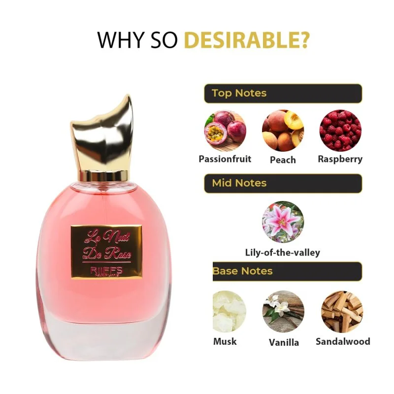 La Nuit De Rose Eau de Parfum voor dames 100 ml