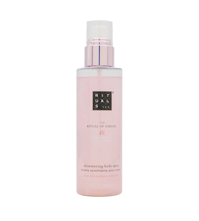 The Ritual of Sakura Shimmerende bodyspray met glitters 150 ml