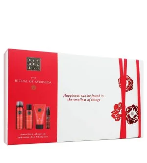 Rituals The Ritual of Ayurveda geschenkset douchegel 50 ml + doucheolie 75 ml + lichaamscrème 70 ml + lichaamsmist