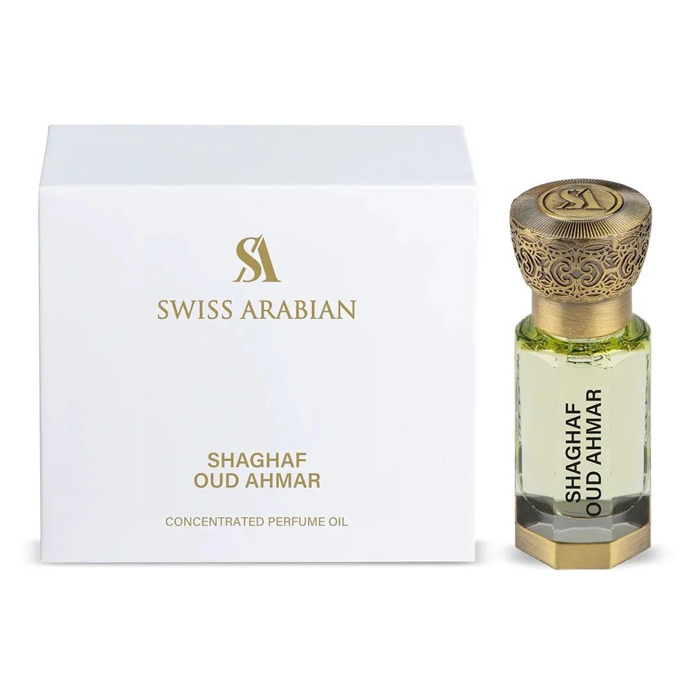 Shaghaf Oud Ahmar geconcentreerde parfumolie unisex 12 ml