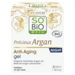 SO’BiO étic Anti-age Precieux Argan Nachtgel BIO (50 ml) - regenereert en maakt de huid glad