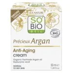 SO’BiO étic Anti-age Precieux Argan BIO Dagcrème (50 ml) - hydrateert, verstevigt en verheldert de huid