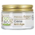 SO’BiO étic Anti-age Precieux Argan BIO Dagcrème (50 ml) - hydrateert, verstevigt en verheldert de huid