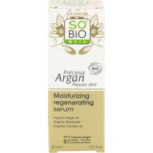 SO’BiO étic Anti-Age Precieux Argan Sérum hydraterend en regenererend GOLD BIO (30 ml) - met hyaluronzuur