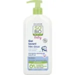 SO’BiO étic BABY Wasgel voor kinderen - extra mild voor lichaam en haar BIO (500 ml) - prikt niet in de ogen