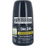 SO’BiO étic Deodorant roll-on 24u MEN - biologische gember (50 ml) - doeltreffend tot 24 uur