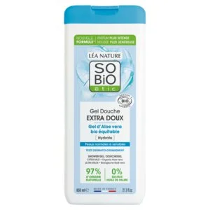 SO’BiO étic Douchegel EXTRA ZACHT met biologische aloë vera (650 ml) - hydrateert intensief