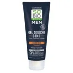 SO’BiO étic Douchegel MEN 3-in-1 - verkwikkende BIO ceder (200 ml) - voor lichaam, gezicht en haar