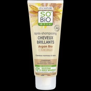 SO’BiO étic Argan-conditioner voor glans - voor normaal tot droog haar BIO (200 ml) - laat het haar glanzend en zacht achter