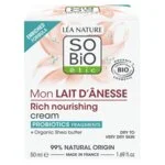 SO’BiO étic Rijk voedende crème met BIO-ezelinnenmelk (50 ml) - voor een zeer droge huid